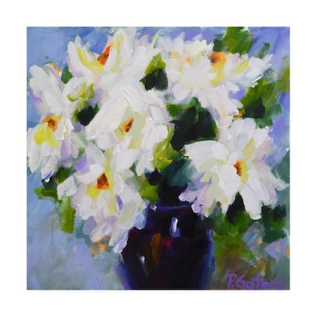 Pamela Gatens 'White Peony Bouquet' Canvas Art,24x24